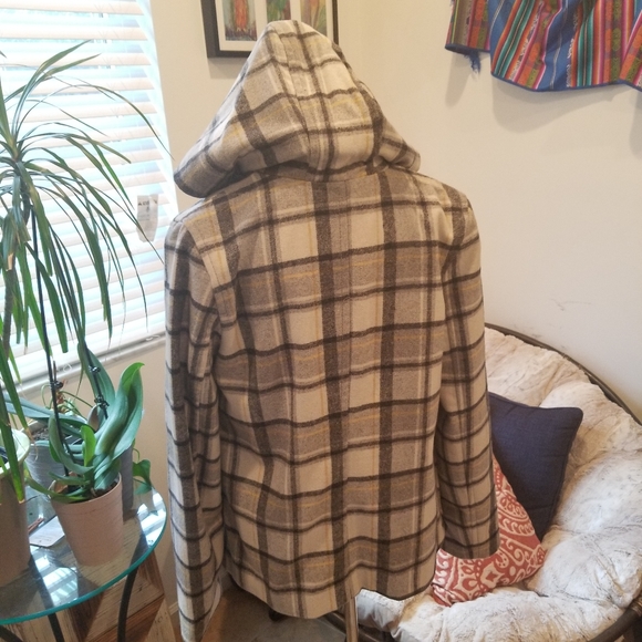 Old Navy Wool hooded blend Coat - Picture 3 of 11